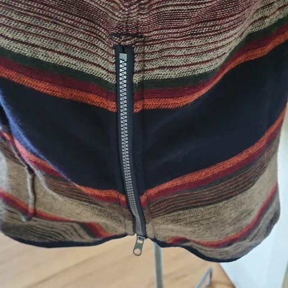Woolrich Womens Striped Multicolor 3/4 zip Pullover 100% Cotton Medium - Picture 6 of 12